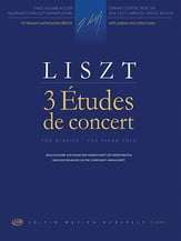 3 Etudes de Concert piano sheet music cover